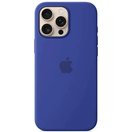Coque en silicone avec MagSafe pour iPhone 16 Pro Max