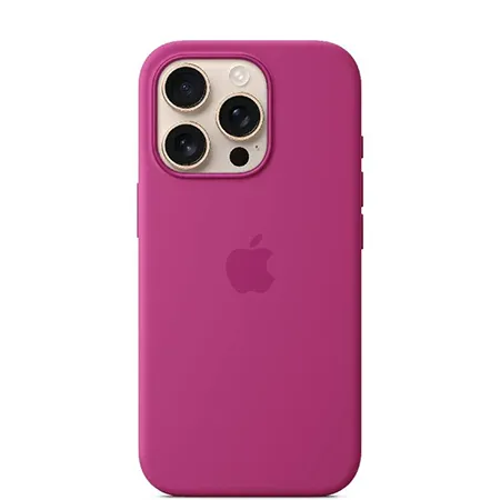 Coque en silicone avec MagSafe pour iPhone 16 Pro