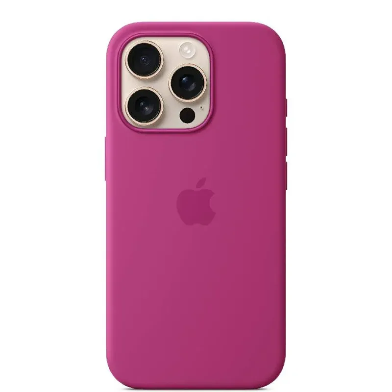 Coque en silicone avec MagSafe pour iPhone 16 Pro