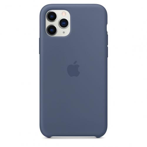 Coque en silicone pour iPhone 11 Pro Max - Bleu Nuit