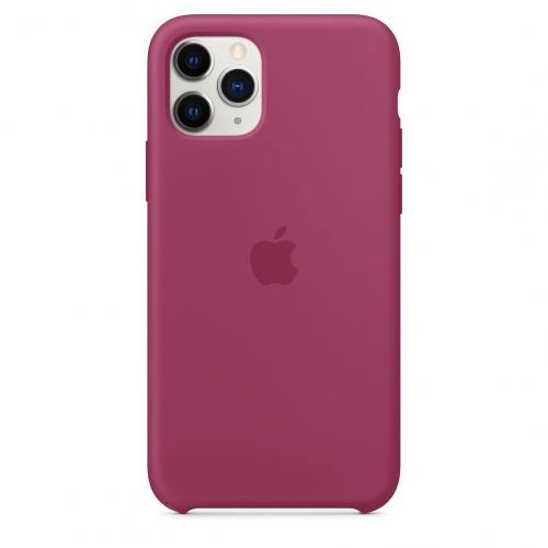 Coque en silicone pour iPhone 11 Pro Max - Rouge cerise