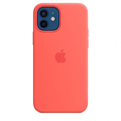Coque en silicone iPhone 12 | 12 Pro - corail