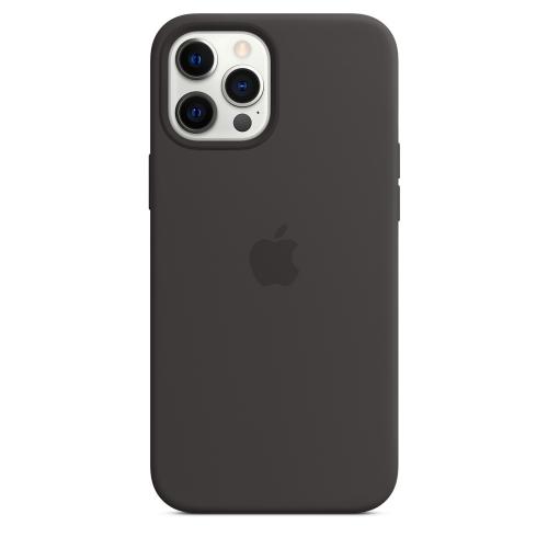 APPLE COQUE MAGSAFE - SILICONE - COMPATIBLE IP 12 PRO MAX - Noir
