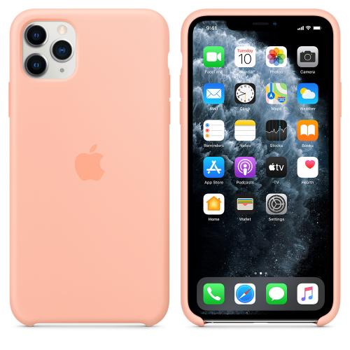 Coque en silicone - iPhone 11 Pro Max - Pamplemousse
