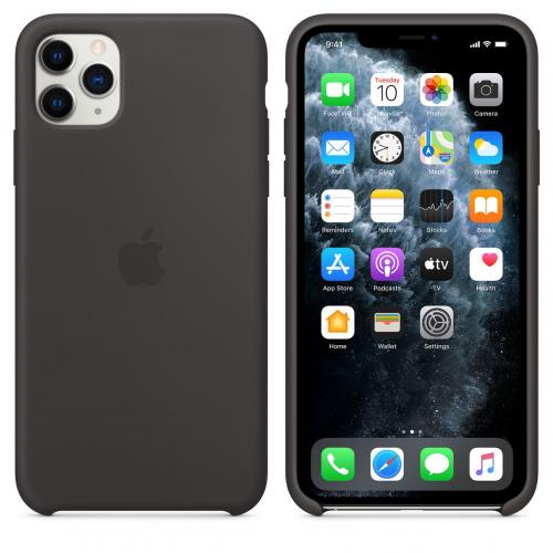 Coque en silicone - iPhone 11 Pro Max - Noir