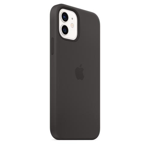 Apple Coque MagSafe - silicone - Compatible iPhone 12 | 12 Pro - Noir