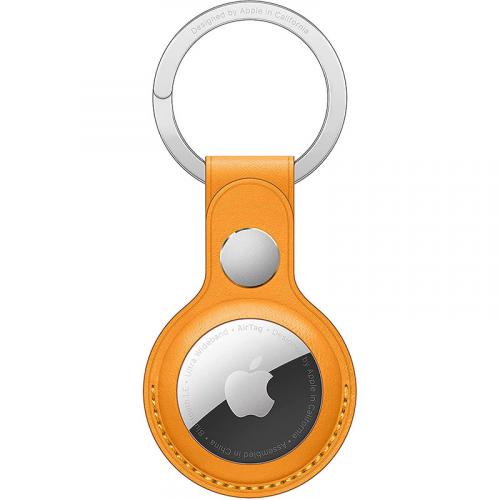 PORTE-CLÉS EN CUIR - COMPATIBLE AIRTAG - Tournesol