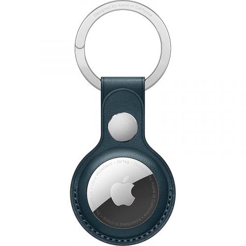 PORTE-CLÉS EN CUIR - COMPATIBLE AIRTAG - Marine