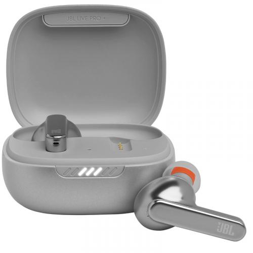 Ecouteurs sans fil Bluetooth Intra-auriculaires JBL Live Pro + TWS - Blanc-argenté