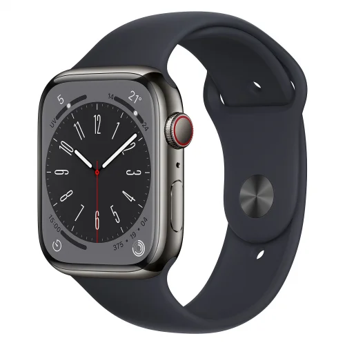 Apple Watch Series 8 Boîtier en Aluminium (45 MM/GPS-Cellular) - Bracelet sport / minuit Image principale