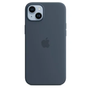 Apple Coque en silicone avec MagSafe pour iPhone 14 Plus - Bleu orage