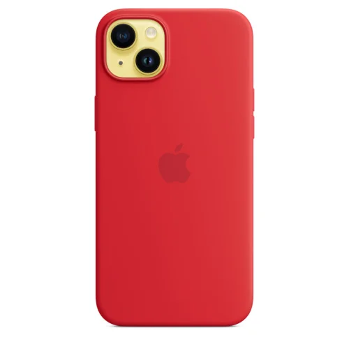 Apple Coque en silicone avec MagSafe pour iPhone 14 Plus - Rouge