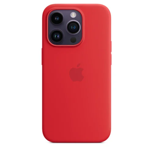 Apple Coque en silicone avec MagSafe pour iPhone 14 Pro - Rouge