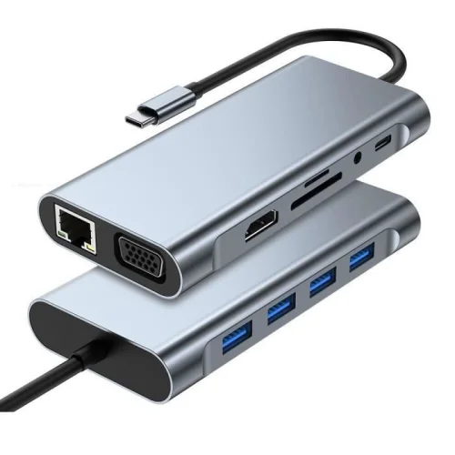 Adaptateur multiport USB-C 11 en 1
