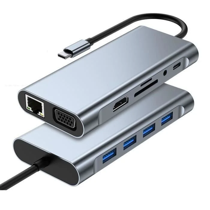 Adaptateur multiport USB-C 11 en 1