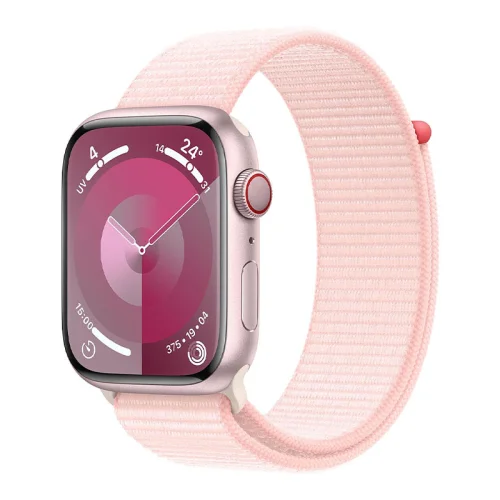 Apple Watch Series 9 Boîtier en Aluminium (41mm / GPS-Cellular) - Boucle Sport / Rose pâle Image principale
