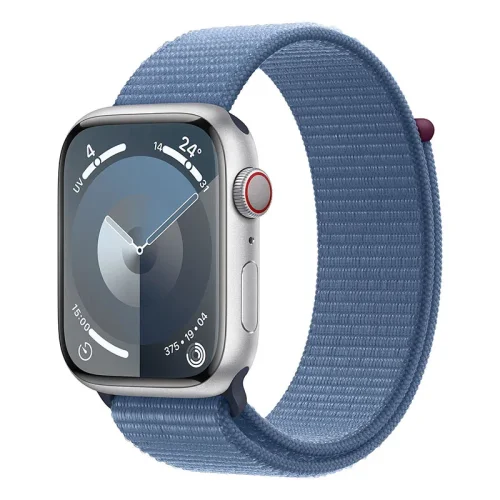 Apple Watch Series 9 Boîtier en Aluminium (41mm / GPS-Cellular) - Boucle Sport / Bleu d’hiver Image principale