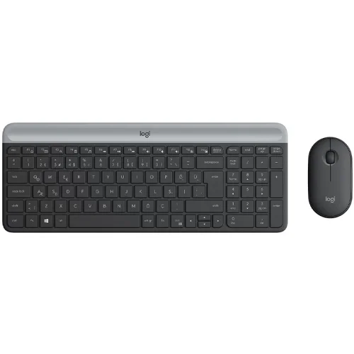Ensemble clavier et souris sans fil Logitech ultra-fin MK470 - noir