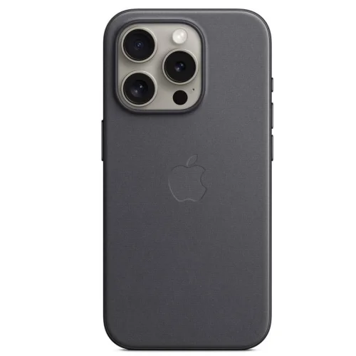 Apple Coque en tissage FineWoven avec MagSafe pour iPhone 15 - Noir