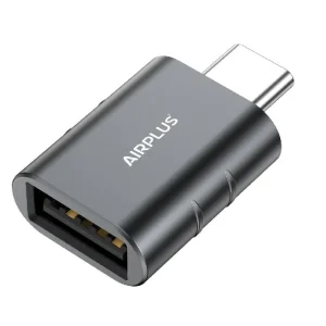 Airplus Adaptateur OTG 3.1 USB-C Vers USB-A - Gris