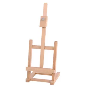 Easel Chevalet de Table en Bois Bambou - 16x14x42 cm