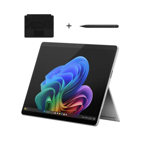 Microsoft Surface Pro 11ème Edition Copilot+ PC (Snapdragon® X Plus/16Go/512Go SSD) + Clavier Signature avec Stylet Slim Pen - Platinum