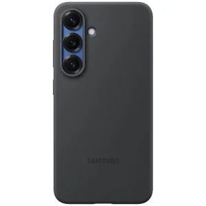 Samsung Coque en silicone pour Galaxy S25 - Noir
