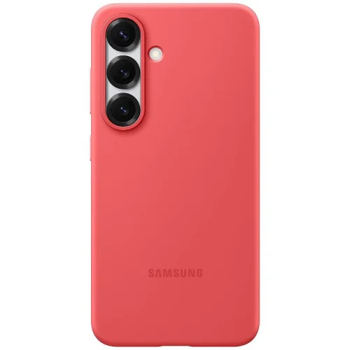 Samsung Coque en silicone pour Galaxy S25 - Rouge