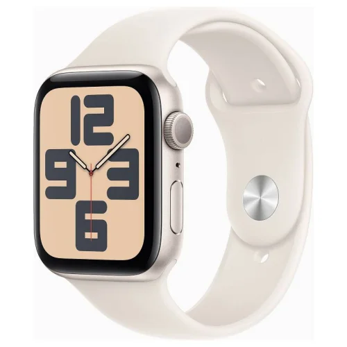 Apple Watch SE (2ᵉ génération) Boîtier 44 MM - Boîtier Starlight - Bracelet Sport Starlight S/M Image principale