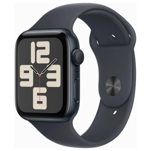 Apple Watch SE (2ᵉ génération) Boîtier 40 MM - Boiter en Aluminium Minuit - Bracelet Sport Noir S/M Image principale