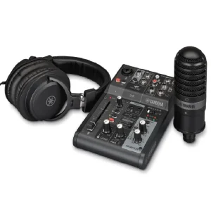 Pack Streaming Yamaha AG03MK2 - Noir