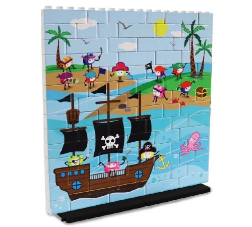 Puzzle Up XL Bateau Pirate 84 pièces