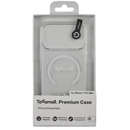 Tadamall Coque premium Transparente avec Magsafe pour Apple iPhone 17 Pro Max