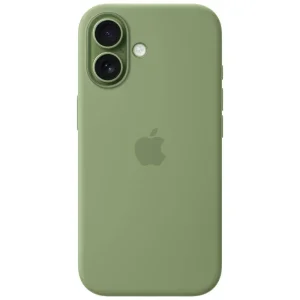 Apple coque en silicone avec MagSafe pour Apple iPhone 17 - Vert ardoise