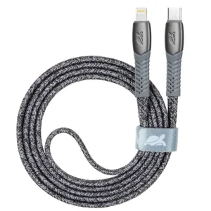 Rivacase câble Type-C vers Lightning en nylon tressé 1,2 m