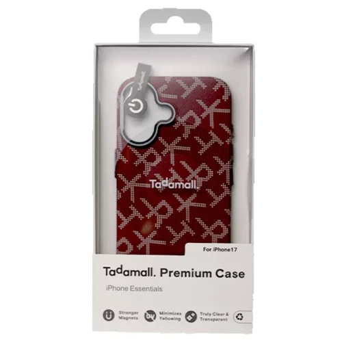 Tadamall Coque premium pour Apple iPhone 17 - Motif Bordeaux