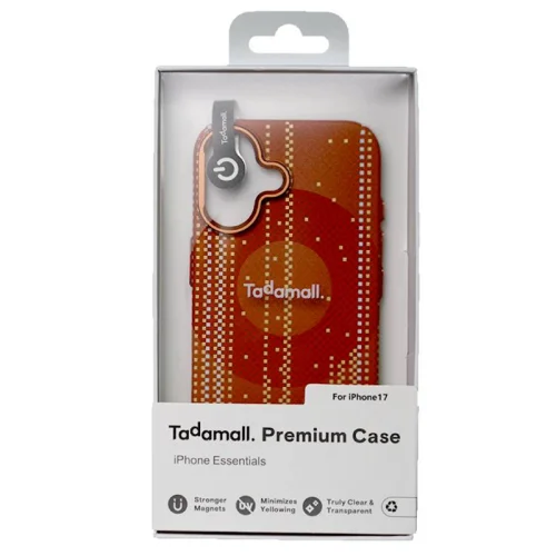 Tadamall Coque premium pour Apple iPhone 17 - Motif Rayures Dorées