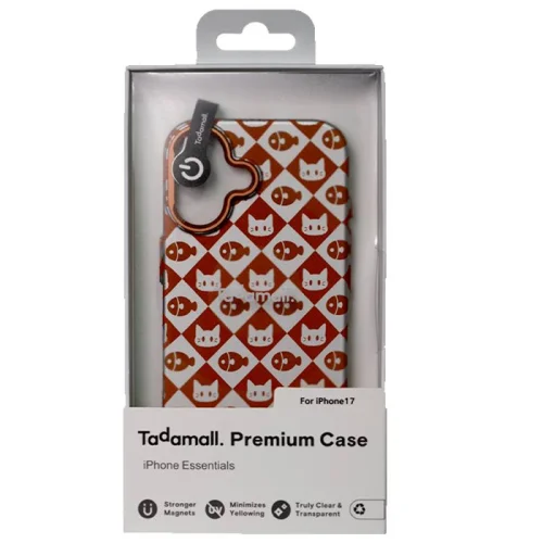 Tadamall Coque premium pour Apple iPhone 17 - Chat & Poisson