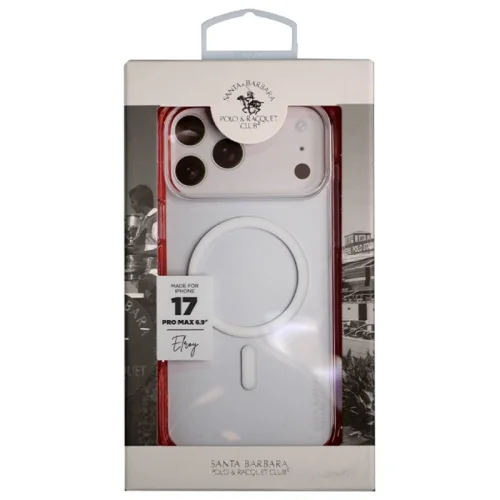 Coque de Protection Santa Barbara Polo & Racquet Club pour Apple iPhone 17 Pro Max - ''Elroy'' Transparent