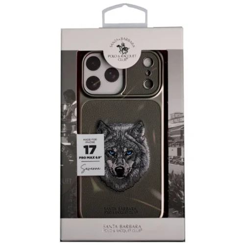 Coque de Protection Santa Barbara Polo & Racquet Club pour Apple iPhone 17 Pro Max - ''Savanna'' Gris