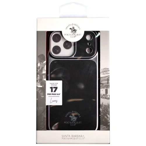 Coque de Protection Santa Barbara Polo & Racquet Club pour Apple iPhone 17 Pro Max - ''Lucas'' Noir