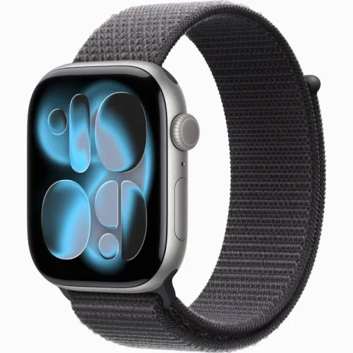 Apple Watch Series 11 GPS 46 mm en Aluminium - Bracelet Sport - Gris fonce