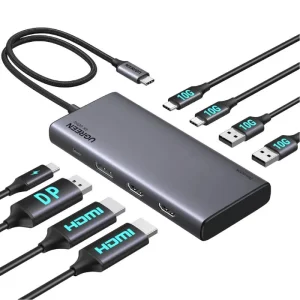  Ugreen Adaptateur USB-C Multiport 8 en 1 - Gris