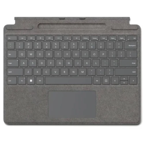 Microsoft Clavier Signature pour Surface Pro avec rangement pour stylet - Gris/QWERTY