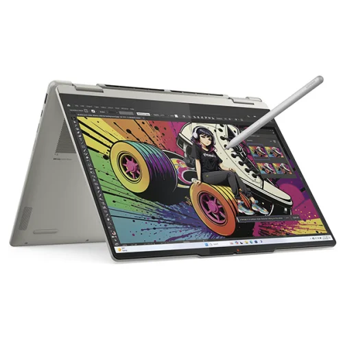 Pc portable Lenovo Yoga 7 2-in-1 Gen 10 (AMD Ryzen™ AI 5 340/16Go/512Go SSD/14''/OLED/Convertible/Tactile) - Seashell