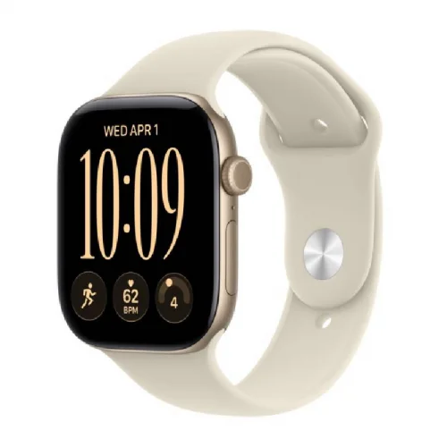 Apple Watch Series 12 GPS 46 mm en Aluminium - Or clair