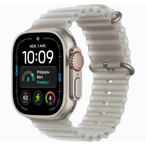 Apple Watch Ultra 4 Boîtier 49 MM en Titane (2026) - Gris translucide