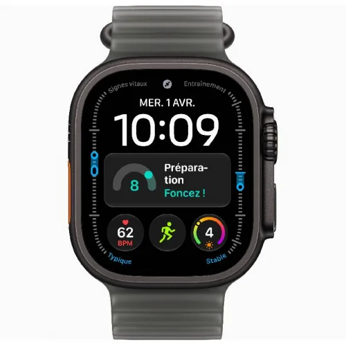 Apple Watch Ultra 4 Boîtier 49 MM en Titane (2026) - Noir translucide