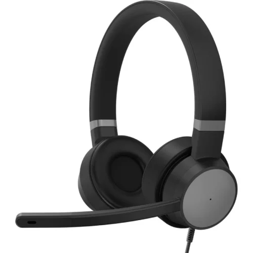 Micro-casque filaire Lenovo Go ANC - Noir Image 1