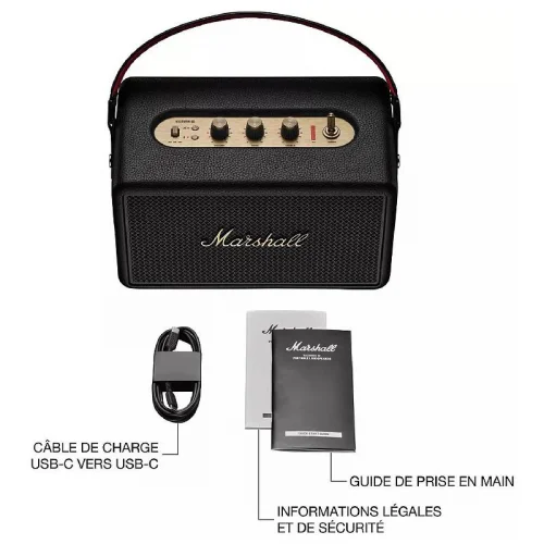 Marshall Kilburn III Enceinte Bluetooth Portable - Noir et Brass Image 3